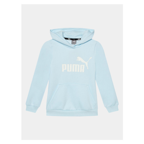 Puma Mikina Ess Logo 587031 Modrá Regular Fit