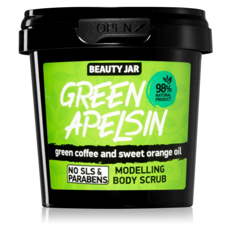 Beauty Jar Green Apelsin povzbudzujúci telový peeling s výťažkami z kávy