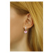 Ligot Strieborné náušnice so Swarovski® Crystals kvet ružový VSW019E-ROSE