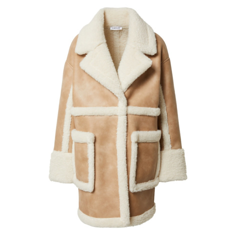 EDITED Zimný kabát 'Olimpia'  svetlohnedá / biela