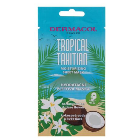 Dermacol Tropical Tahitian Moisturizing 1 ks pleťová maska pre ženy na veľmi suchú pleť; na dehy
