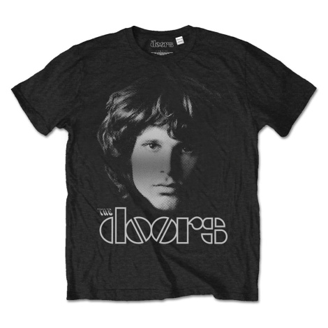 The Doors tričko Jim Halftone Čierna