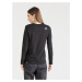 THE NORTH FACE Tričko 'Long-Sleeve Simple Dome T-Shirt'  čierna / biela