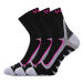 Voxx Kryptox Unisex športové ponožky - 3 páry BM000000631000100493 čierna/magenta