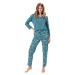 LEVEZA (M-Max) Dámske pyžamo Aniela1381 1-petrolejová