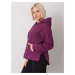 FUCHSIOVÁ DÁMSKA MIKINA NA ZIPS S KAPUCŇOU RV-BL-7451.23-PURPLE