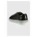 Kožené tenisky Karl Lagerfeld KOURT III čierna farba, KL51515