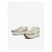 Zlato-biele dámske tenisky s koženými detailmi na platforme Guess Harinna 3