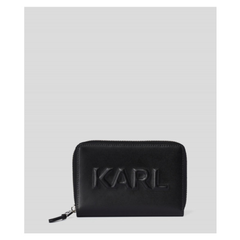 Peňaženka Karl Lagerfeld K/Karl Seven Emboss Md Zip Wt Čierna