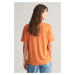 TRIČKO GANT LINEN SS T-SHIRT PUMPKIN ORANGE