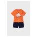 Detská bavlnená súprava Mayoral oranžová farba