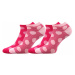Boma Duo 02 Dámske vzorované ponožky BM000001694400101355 magenta