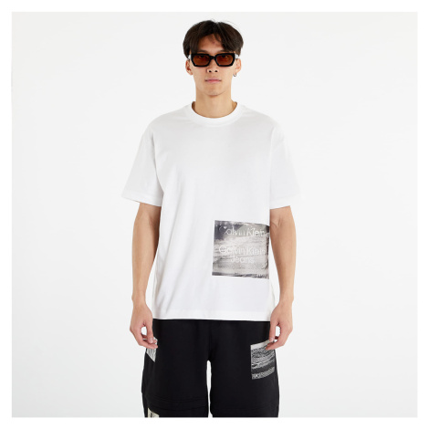 Tričko Calvin Klein Jeans Motion Blur Photoprint S/S T-Shirt Bright White L