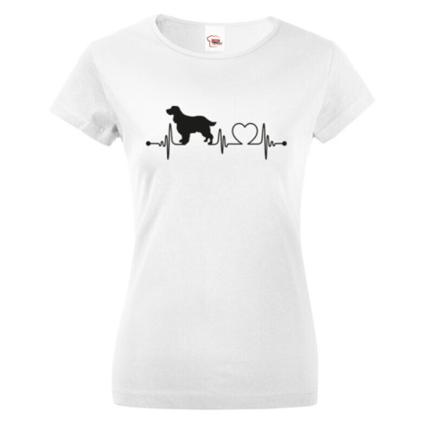 Dámské tričko Anglický špringeršpaniel tep - tričko pre milovníkov psov