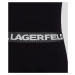 Šaty Karl Lagerfeld Sslv Logo Knit Dress Black