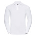 White Russell Long Sleeve Polo Shirt