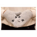 Vlnené bezpalcové béžové rukavice CATTY