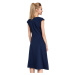 Made Of Emotion Dress M296 Navy Blue