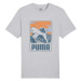 Puma GRAPHIC MOUNTAIN TEE Pánske tričko, sivá, veľkosť