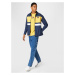 Tommy Jeans Prechodná bunda  námornícka modrá / žltá / tmavočervená / biela