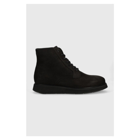 Členkové topánky Calvin Klein Lace Up Boot pánske, čierna farba