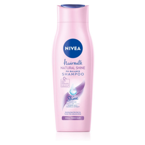Nivea Hairmilk Natural Shine ošetrujúci šampón