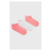 Ponožky Skechers (3-pak) ružová farba