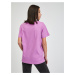 Tričká s krátkym rukávom pre ženy Calvin Klein Jeans - svetlofialová