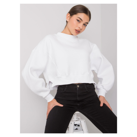Basic white sweatshirt for women