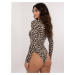 DÁMSKE BODY S LEOPARDÍM VZOROM CLM-BO-1309.26-BLACK-BEIGE