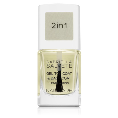 Gabriella Salvete Nail Care Top & Base Coat podkladový a vrchný lak na nechty s gélovou textúrou