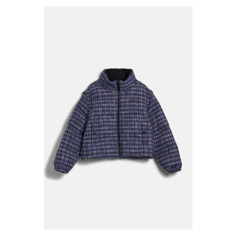 Bunda Karl Lagerfeld Transformer Boucle Jacket Blue/Red Boucle