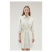 Šaty Woolrich Broderie Anglaise Over Dress Plaster White