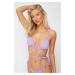 Dámsky bikinový top Trendyol Lilac