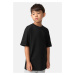 Black boys' tall shirt