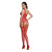 Passion ECO BS010 red - Bodystocking Farba: Červená