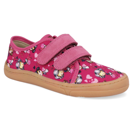 Barefoot detské plátenky Froddo - Canvas Fuxia+ fuchsiové