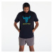 Mikina Under Armour Project Rock Payoff Short Sleeve Terry Hoodie Black/ Coastal Teal