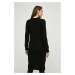 Šaty Answear Lab čierna farba, midi, rovný strih