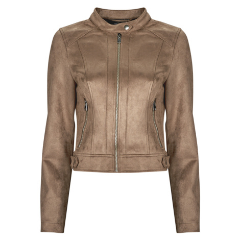 Vero Moda  VMJOSE MARI SHORT FAUX SUEDE JACKET BOOS  Kožené bundy Hnedá