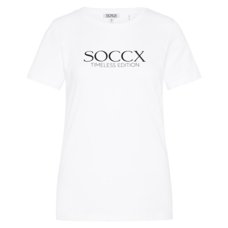 Soccx Tričko  čierna / biela