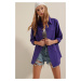 Bigdart 3900 Oversize Long Basic Shirt - Purple