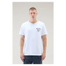 Tričko Woolrich Navy Logo T-Shirt Biela