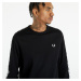 FRED PERRY Taped Long Sleeve T-shirt Black