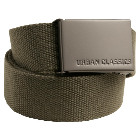 Olive canvas belts Urban Classics