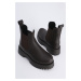Marjin Women's Thick Sole Elastic Side Band Casual Boots Kolev Brown.