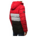 Red men's quilted winter jacket TX3114