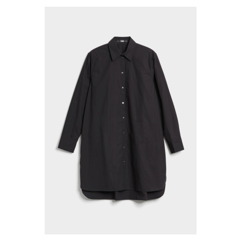 Košeľa Karl Lagerfeld Kl Monogram Tunic Čierna