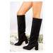 Fox Shoes Black Women's Boots