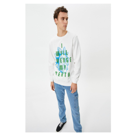 Koton Rick And Morty Sweatshirt Licensed Printed